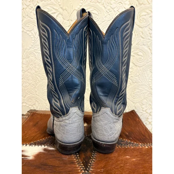 Vintage Black Label Tony Lama Cowboy Boots size 7 B women’s size 8 1/2 - Picture 5 of 10